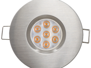 LED ЛУНА ЗА ВГРАЖДАНЕ Ultralux 6.5W, 4200K, 220-240V AC, НЕУТРАЛНА СВЕТЛИНА, 45°, САТИНИРАН НИКЕЛ, IP44